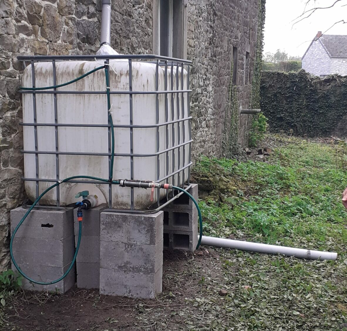 Installation d’une citerne d’eau de pluie