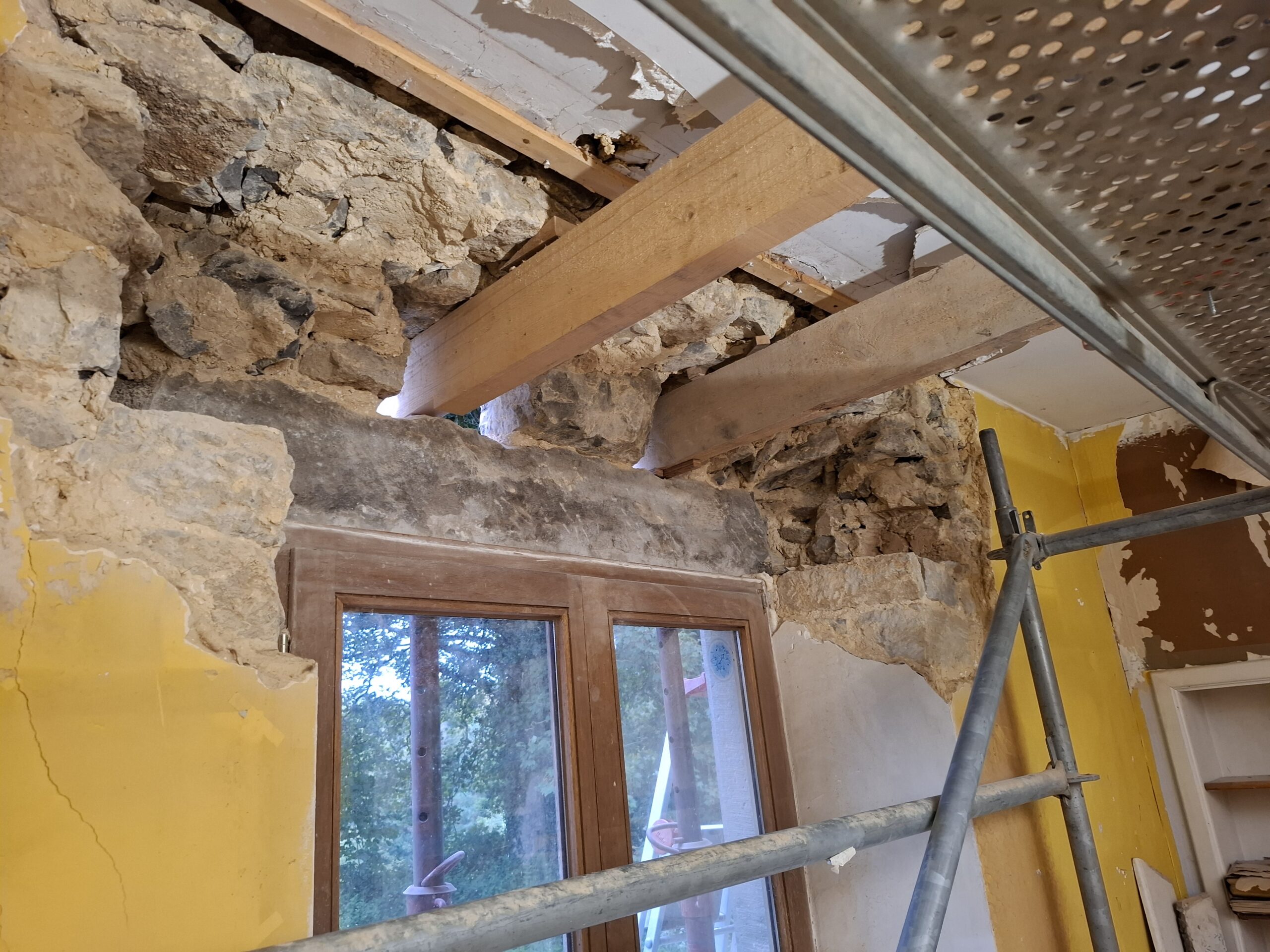 Changement d’un linteau de fenêtre